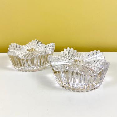 Pair of Mikasa Crystal Candle Holders 