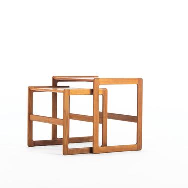 Set of Mid-Century Modern Danish Teak Nesting Tables 