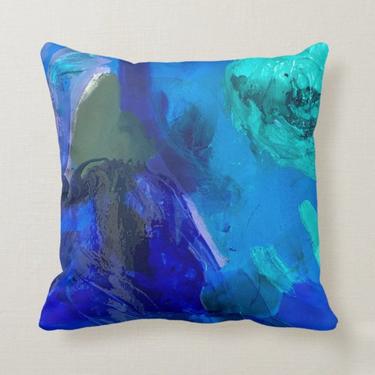 Vaunt Paint Print Reversible Pillow by Blake Alexander cotton pillow cover, modern pillow, minimalist pillow 