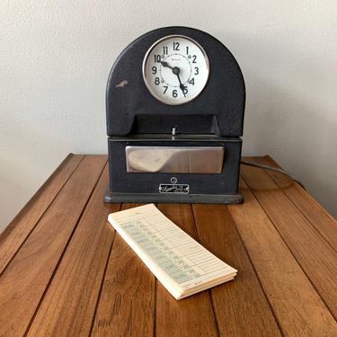 Vintage Simplex Time Recording Punch Time-Clock.