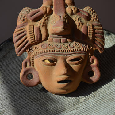 Vintage Mayan Clay Mask 