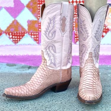 AS01 Baby Pink Dream Lucchesse Cowgirl Boots