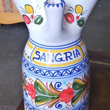 BOHO Ceramic Pitcher, Sangria, Made in Spain Hand Made Ceramic Pitcher, Home Decor 