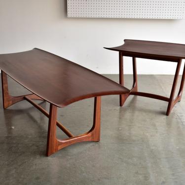 Adrian Pearsall Stingray Coffee table and End table set