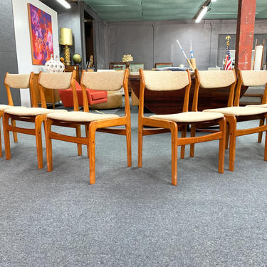 Danish teak dining chairs 