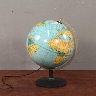 1980s Danish Illuminated Globe