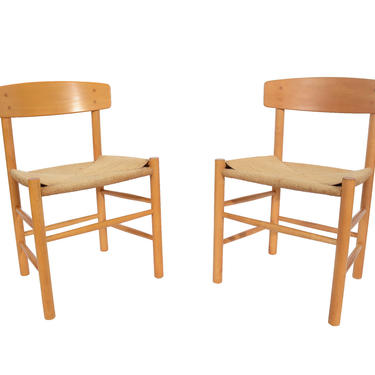 Borge Mogensen Shaker Chairs Set of Four J39 Folkestolen Chairs The Peoples Chair 