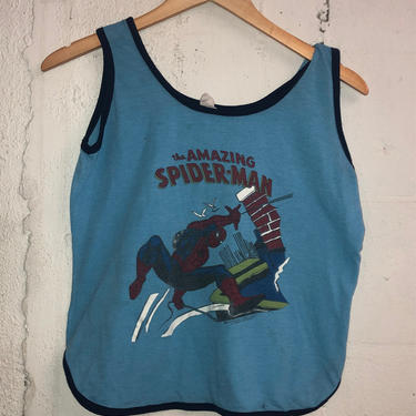 Vintage 70's The Amazing Spiderman Tank Top T-Shirt. 3058 
