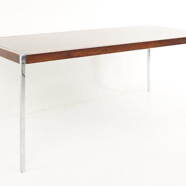 Richard Schultz for Knoll Mid Century Rosewood and Chrome Dining Table - mcm 