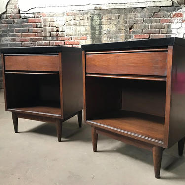Mid century end table mid century nightstands mid century modern side table a pair 