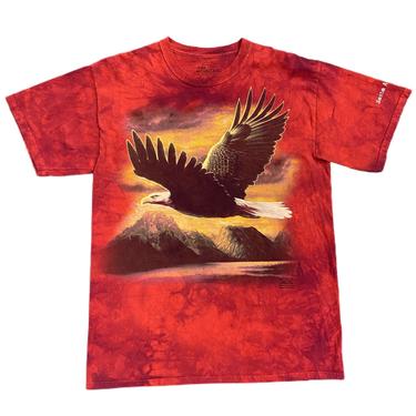 (L) The Mountains Red Flying Eagle T-Shirt 121821 SO