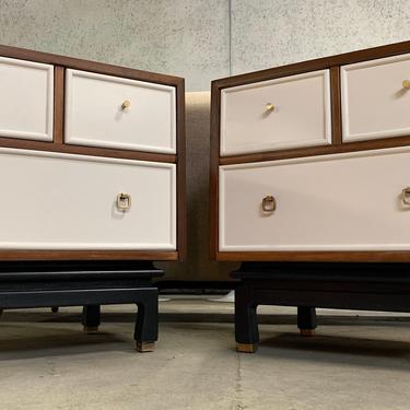 1960s Hollywood Regency Nightstands by American of Martinsville, Refinished 