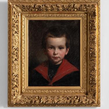 Oil Painting of a Little Boy