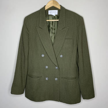 Military Green Vintage Blazer (L)