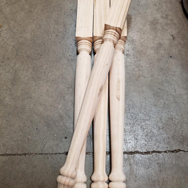 Set of 4 Wood Table Legs 2.25 x 2.25 x 29