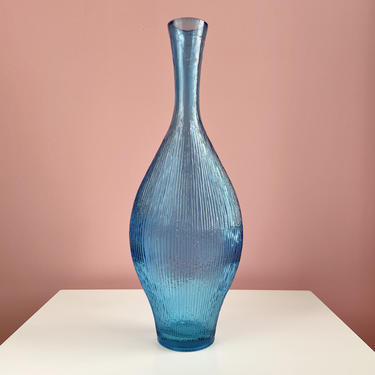 Recycled Blue Glass Vase 