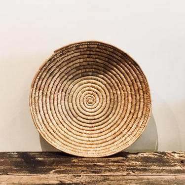 Large Woven Basket | Round Woven Basket | Handmade | Wall Basket | Storage and Organization | Circular Centerpiece | Natural Woven | Decor 