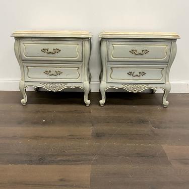 CUSTOMIZABLE: Set of 2 - French Provincial Nightstands 