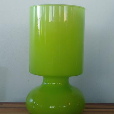 Vintage Modern Ikea Lykta Lime Green Mushroom Lamp 