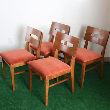 set of 4 Stanley Mid-Century dining chairs 