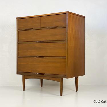 Modern Walnut Chest of Drawers (2), Circa 1960s - Please ask for a shipping quote before you purchase. 