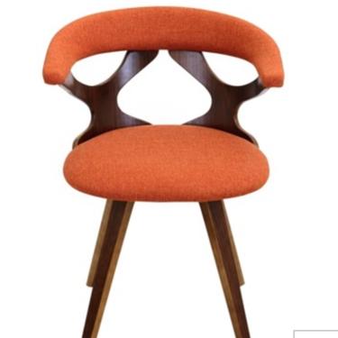 "Downtown" Dining Chair in Orange Tweed