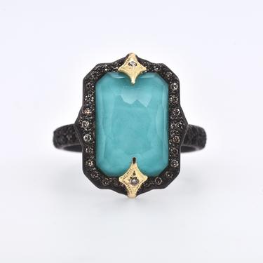 Old World Emerald Cut Crivelli Ring