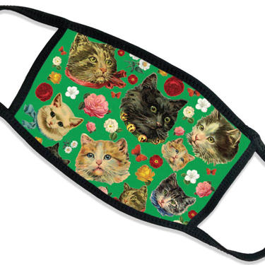Adult Face Mask Cover: Kitschy Cat