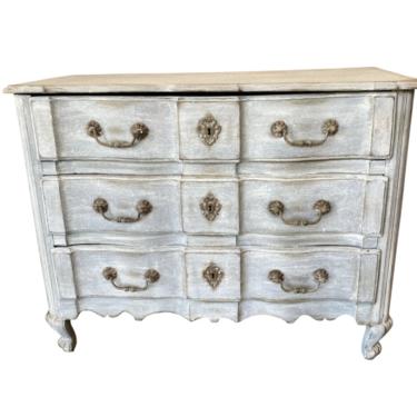 French Louis XV Style Painted Three Drawer Commode - 19th C