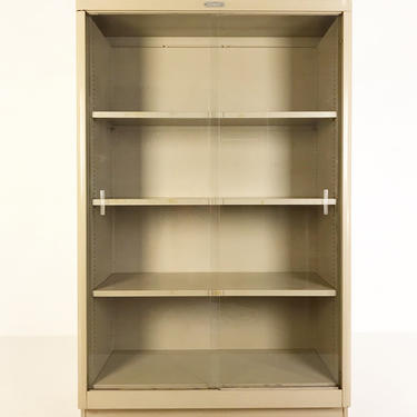 Steel-Age Tanker Bookcase with Glass Doors by Corry Jamestown MFG. Corp - *Please see notes on shipping before you purchase. 