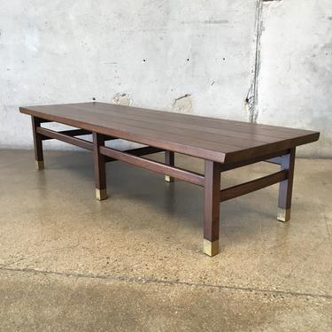 Mid Century Solid Ash Bench / Coffee Table