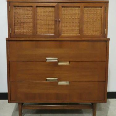 AMERICAN OF MARTINSVILLE MID CENTURY ACCORD TALL DRESSER bureau chest of drawers