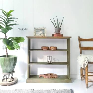 Bookshelf Plant Stand Boho Scandinavian Modern Small Table Entryway Neutral Decor Farmhouse Painted Maryland Furniture SHIPPING iS NOT FREe! by CloudArt