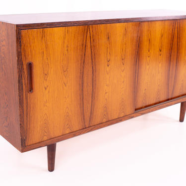 Restored Poul Hundevad Danish Mid Century Rosewood Petite Sideboard Credenza Media Cabinet  - mcm 