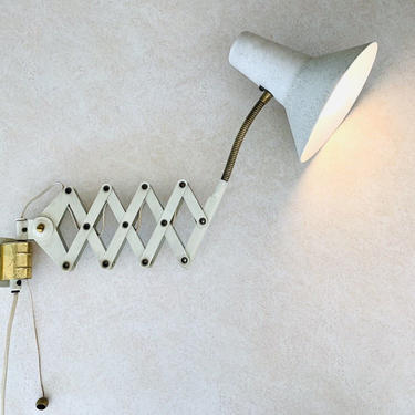 Retractable Wall Light, Mid Century Lamp, Vintage Wall Lamp, Swing Light, Scissor Lamp, Accordion Lamp, Vintage Light Fixture 