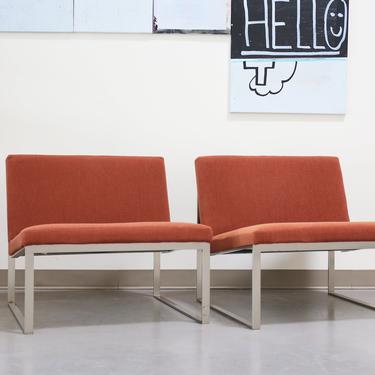 Pair Of B2 Chairs By Fabien Baron For Bernhardt 