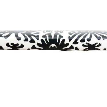 Custom Contemporary Quadrille Black and White Bench