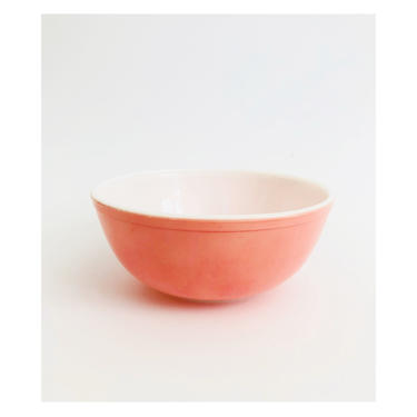 Large Pink Milk Glass Mixing Bowl / Pyrex Corning 