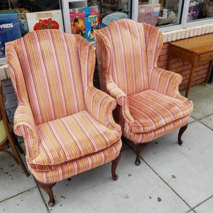 SOLD. Wing Back Chairs, $147 each.