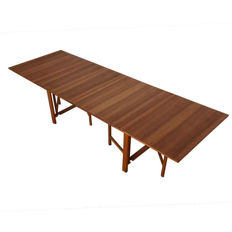 Iconic Super Expanding Maria Flap Table in Teak by Bruno Mathsson, Sweden