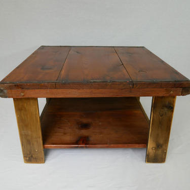 Reclaimed wood coffee table. 