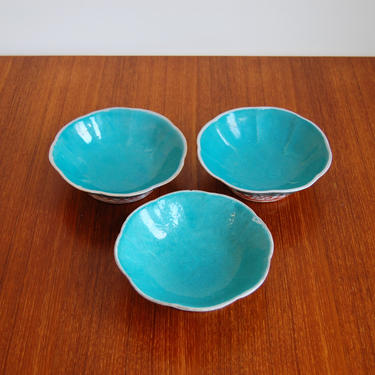 Antique Turquoise Chinese Porcelain Dish Late 19th Century - Medium 