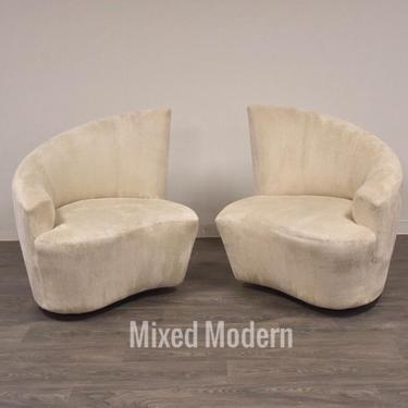 Vladimir Kagan Bilbao Lounge Chairs- a Pair 