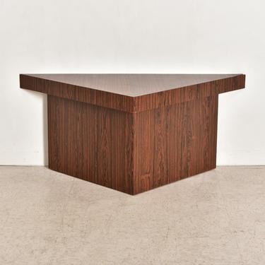 Rosewood Veneer Corner Table 