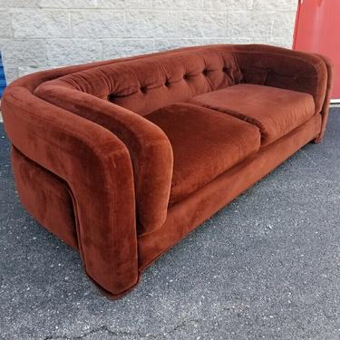 Vintage Mid Century Modern Stunning Rare Two Piece Labeled Adrian Pearsall Curved Sofa and Loveseat for Craft Associate