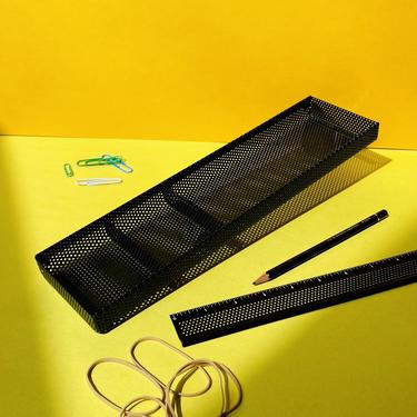 Vintage Perforated Pencil Tray