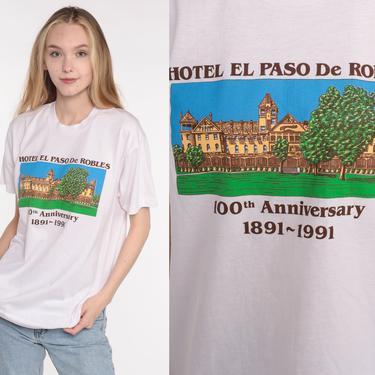 Paso Robles Shirt 90s Hotel El Paso De Robles Shirt 1991 Single Stitch California Graphic Tshirt Travel T Shirt Vintage Tee Small Medium 