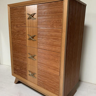 Mid Century Modern Highboy Dresser, by Paul Frankl for Brown Saltman 