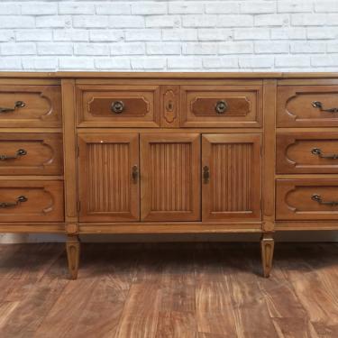 Item #187 Customizable Large Mid-century Neoclassical Dresser 