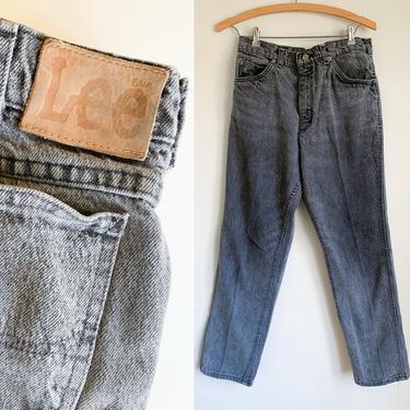 Vintage 1980s Lee's Gray Jeans / 31&quot; jeans 